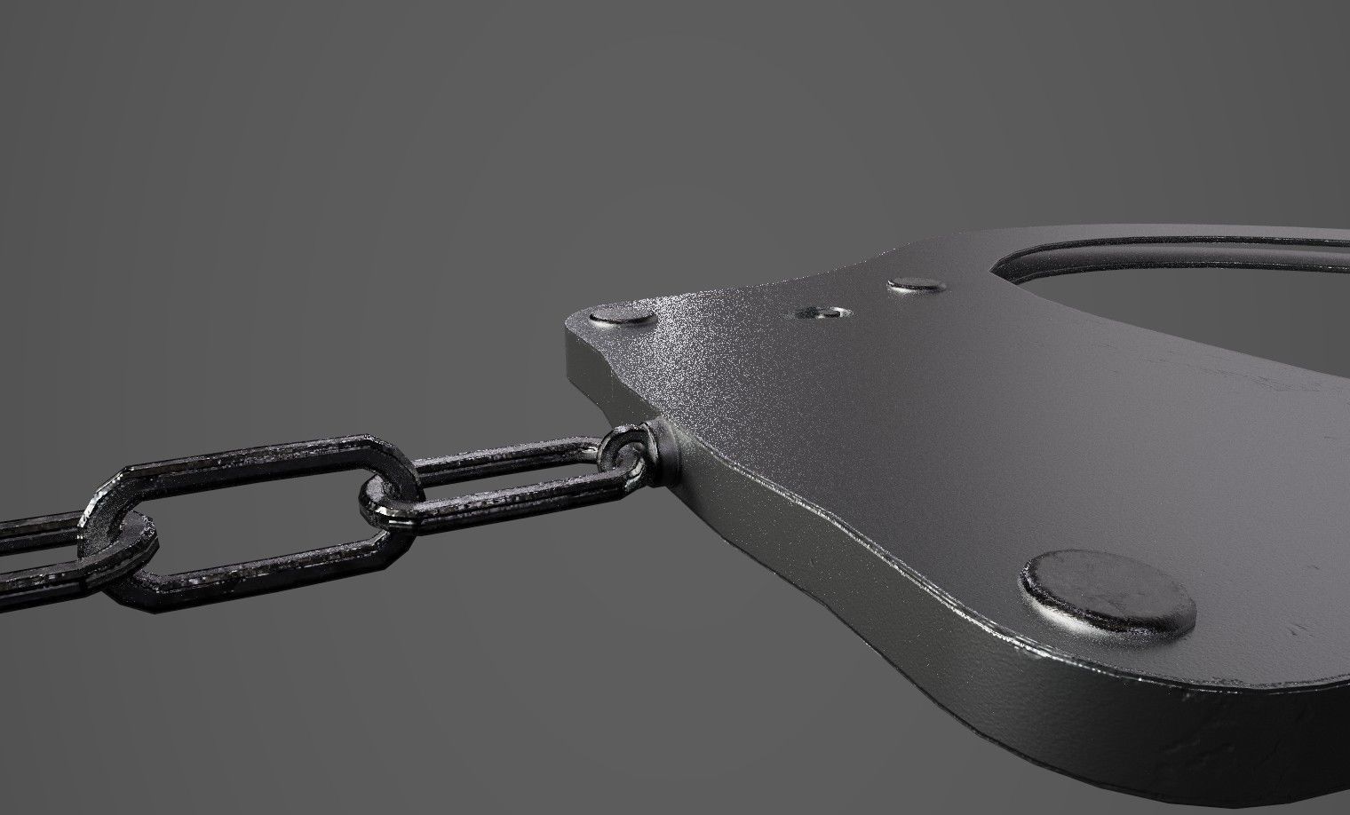 Handcuffs Low-poly 3D model_9