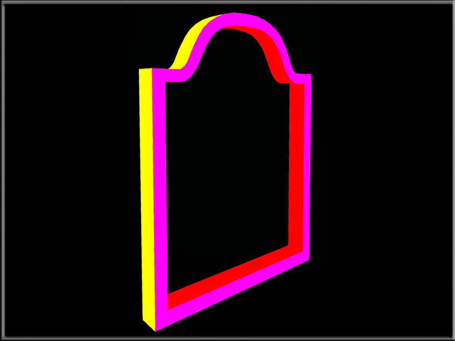 Trefoil arch 04 Low-poly 3D model_2