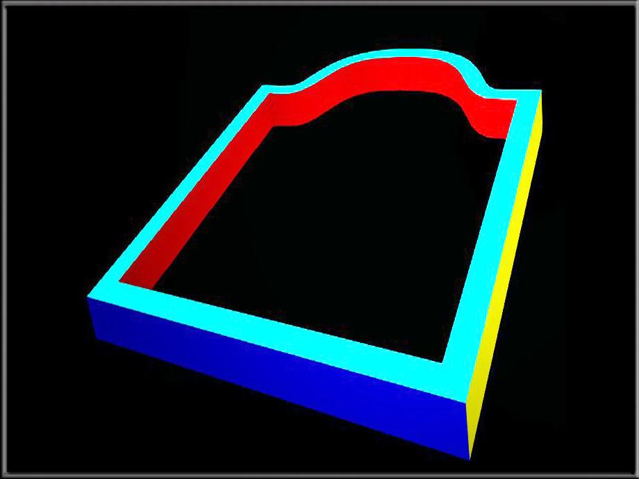 Trefoil arch 04 Low-poly 3D model_4