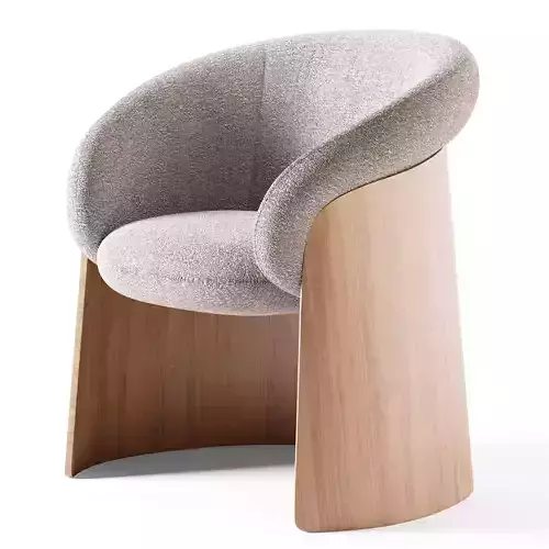 GINGER MADERA Chair Low-poly 3D model