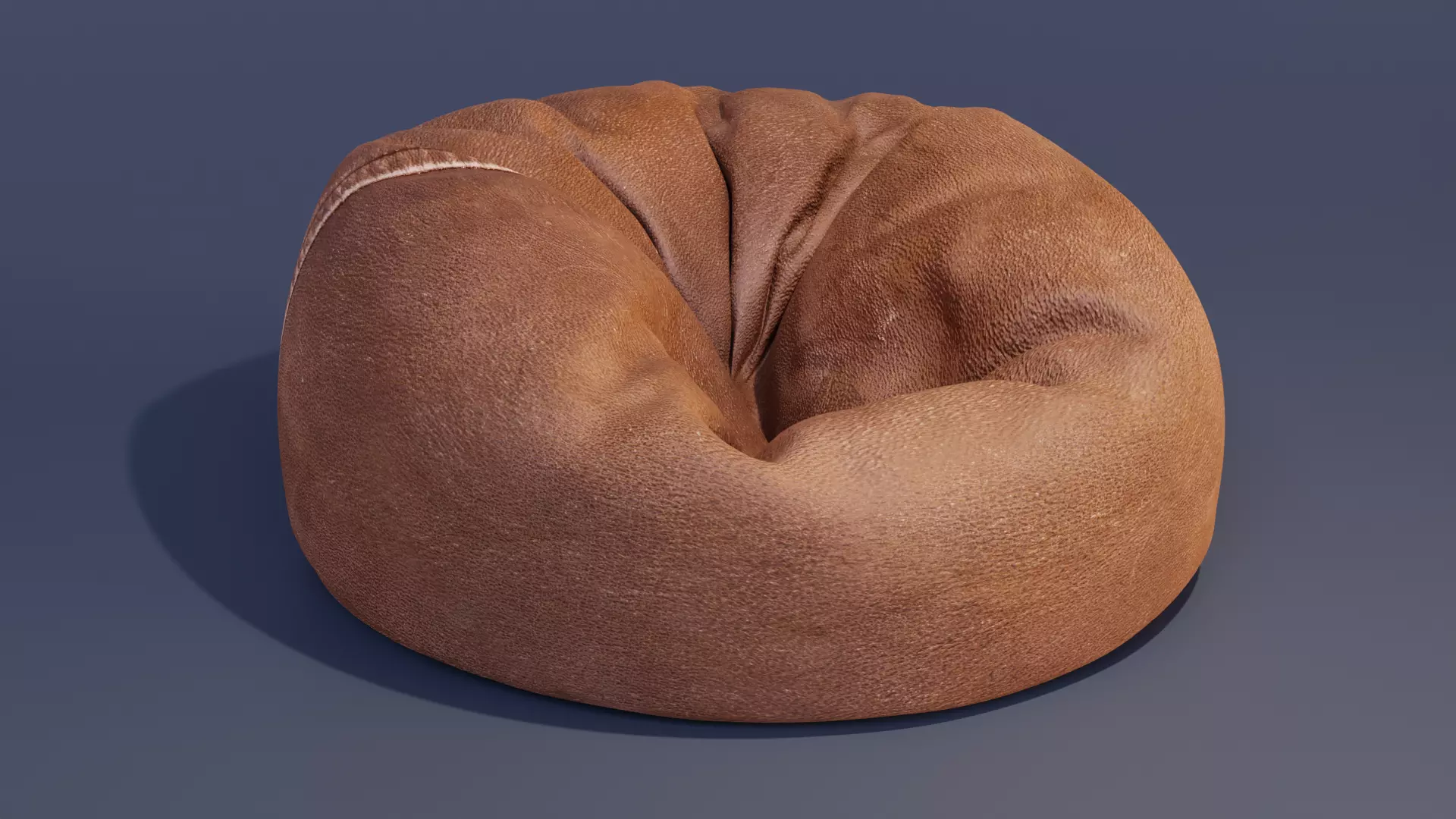 a soft bean bag chair 3D model_0