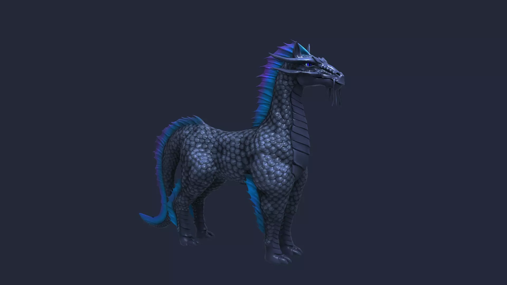 Horse Fairytale 3D Model 3D model_0