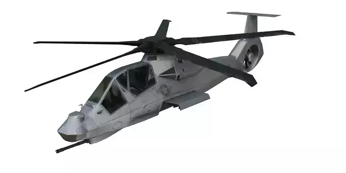Sikorsky RAH-66 Comanche US navy helicopter Low-poly 3D model