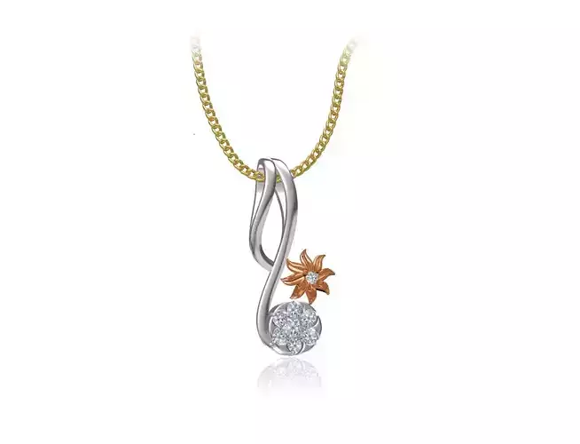 Women Unique Pendant STL JCD Details