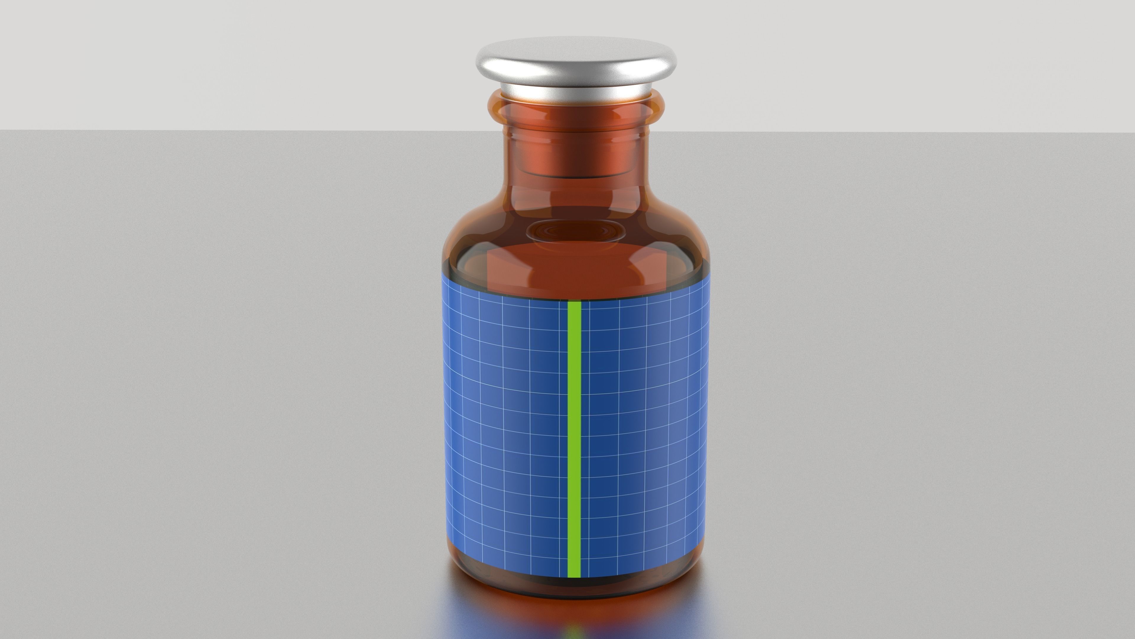 Empty Glass Injection Vial free 3D model CGTrader