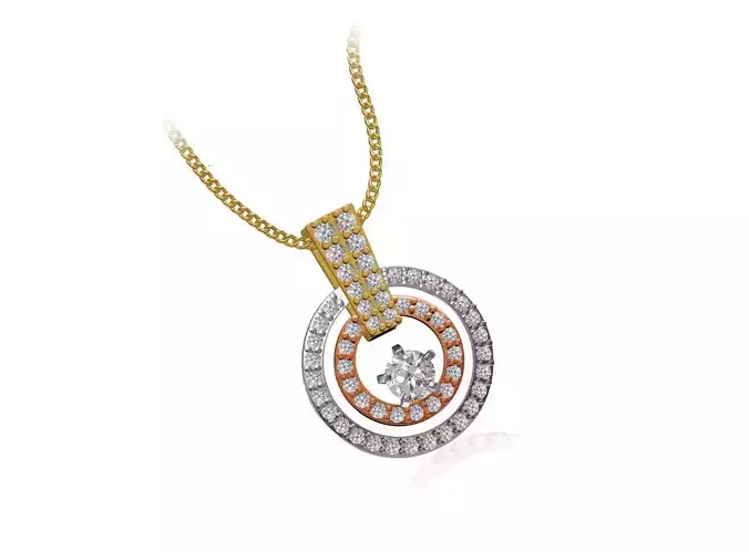 Women Unique Pendant STL JCD Details