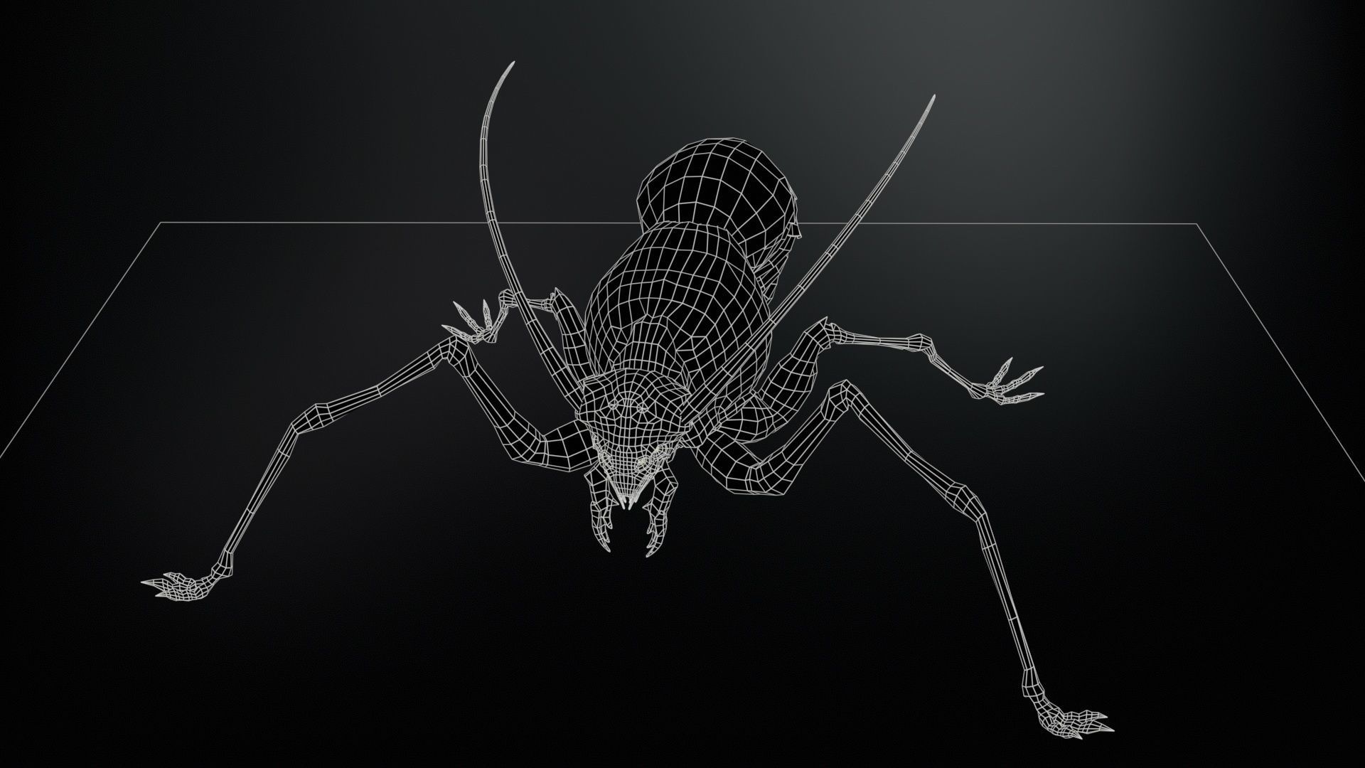 Cockroach1 Low-poly 3D model_16