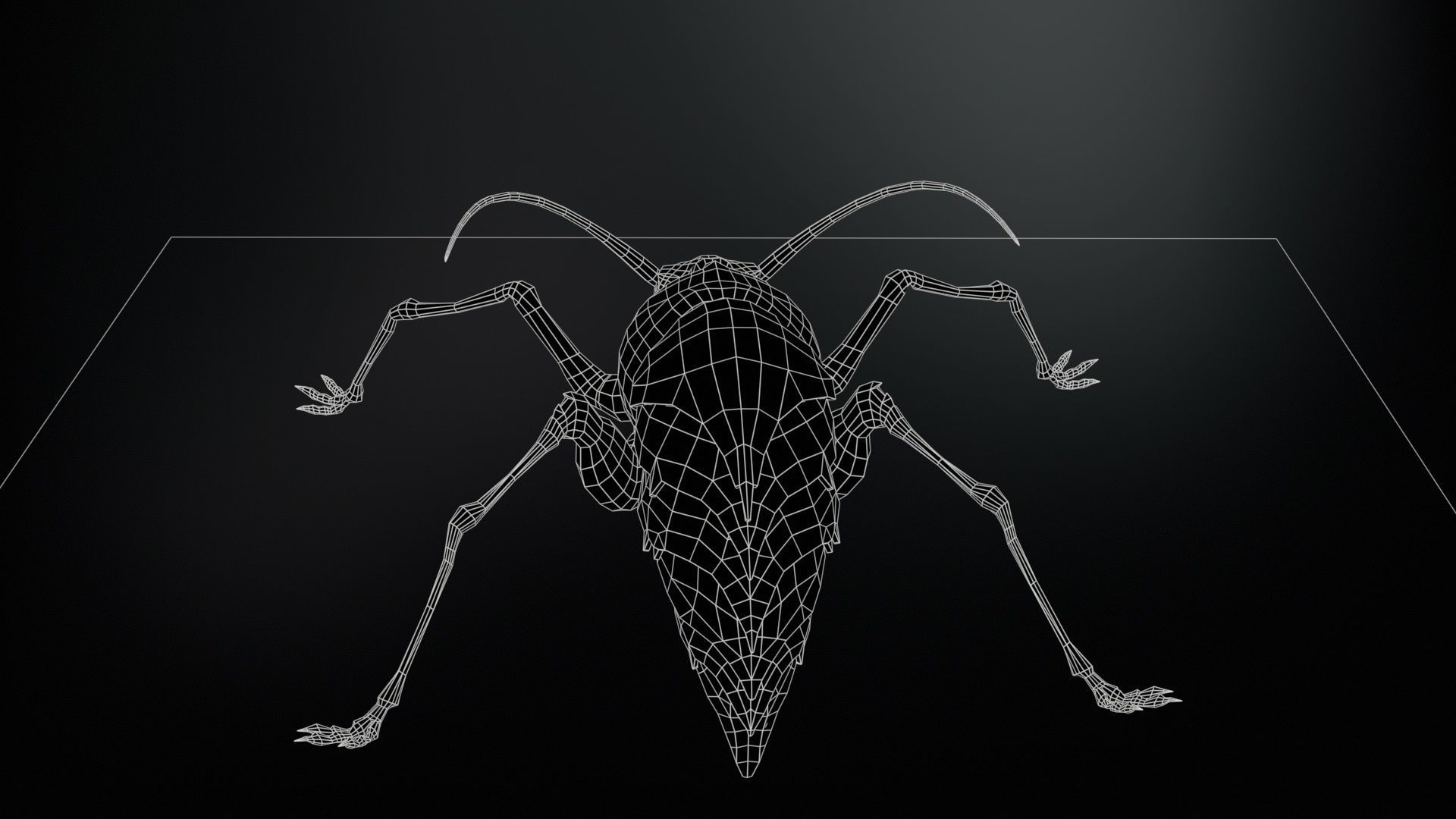 Cockroach1 Low-poly 3D model_15