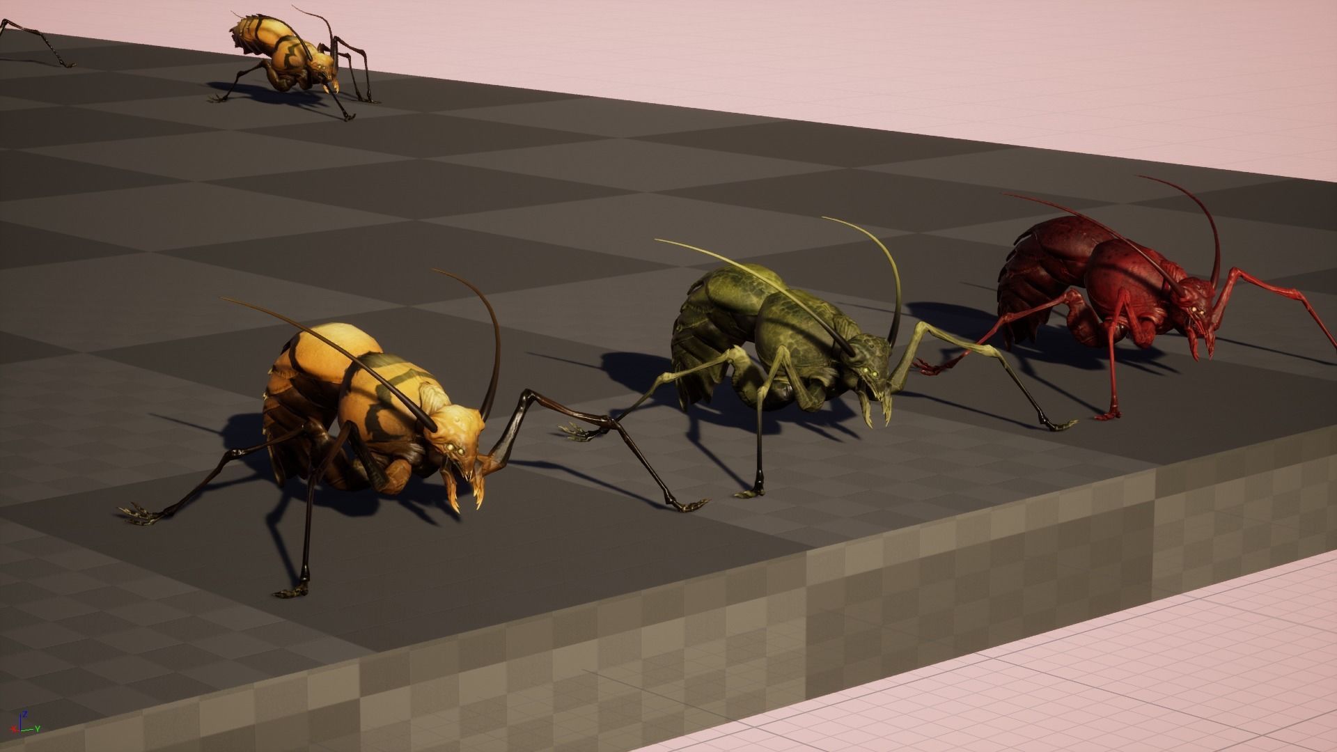 Cockroach1 Low-poly 3D model_27