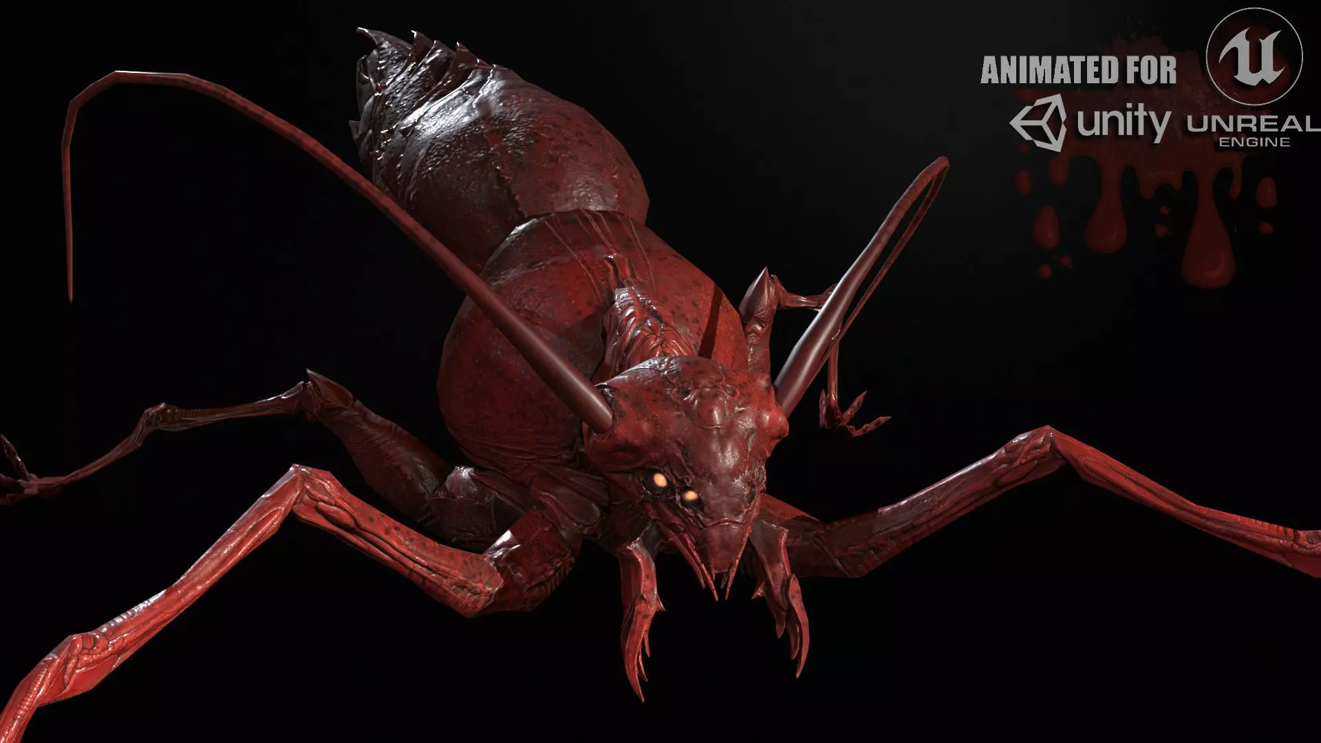Cockroach1 Low-poly 3D model_0