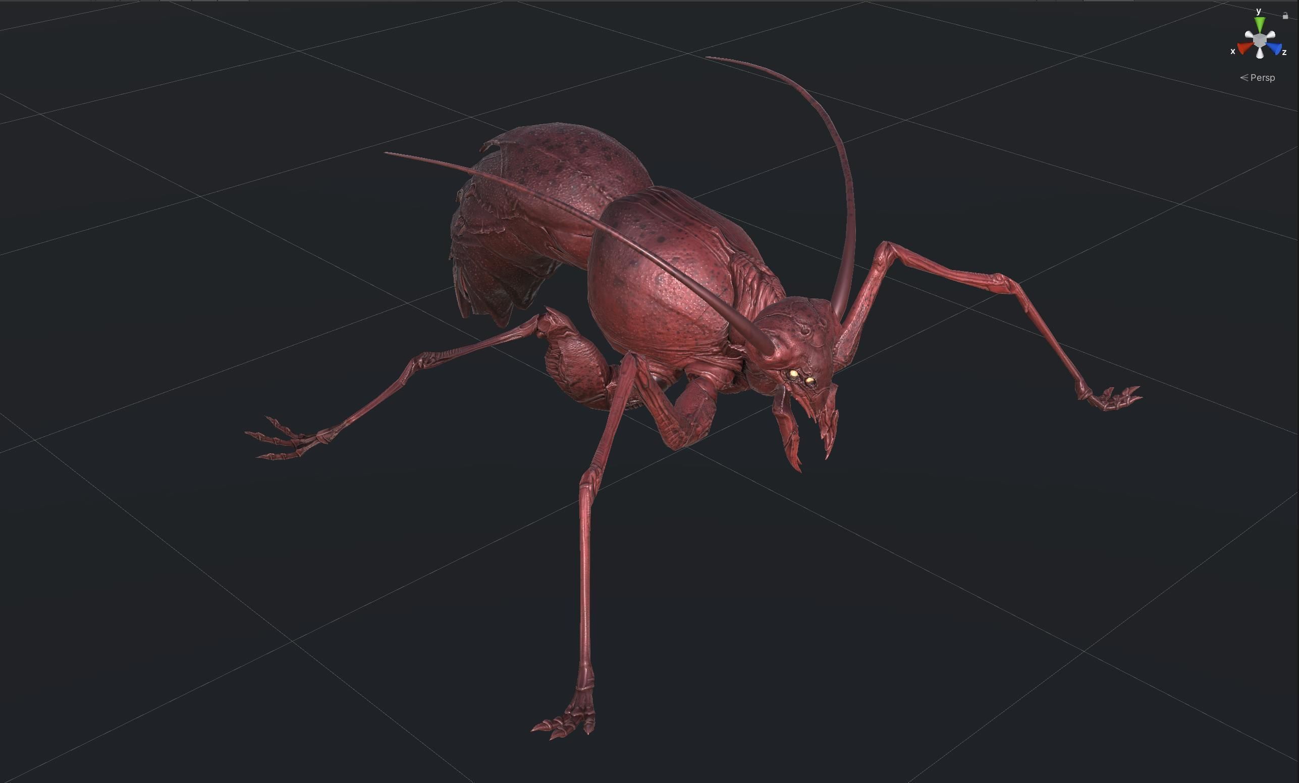 Cockroach1 Low-poly 3D model_32