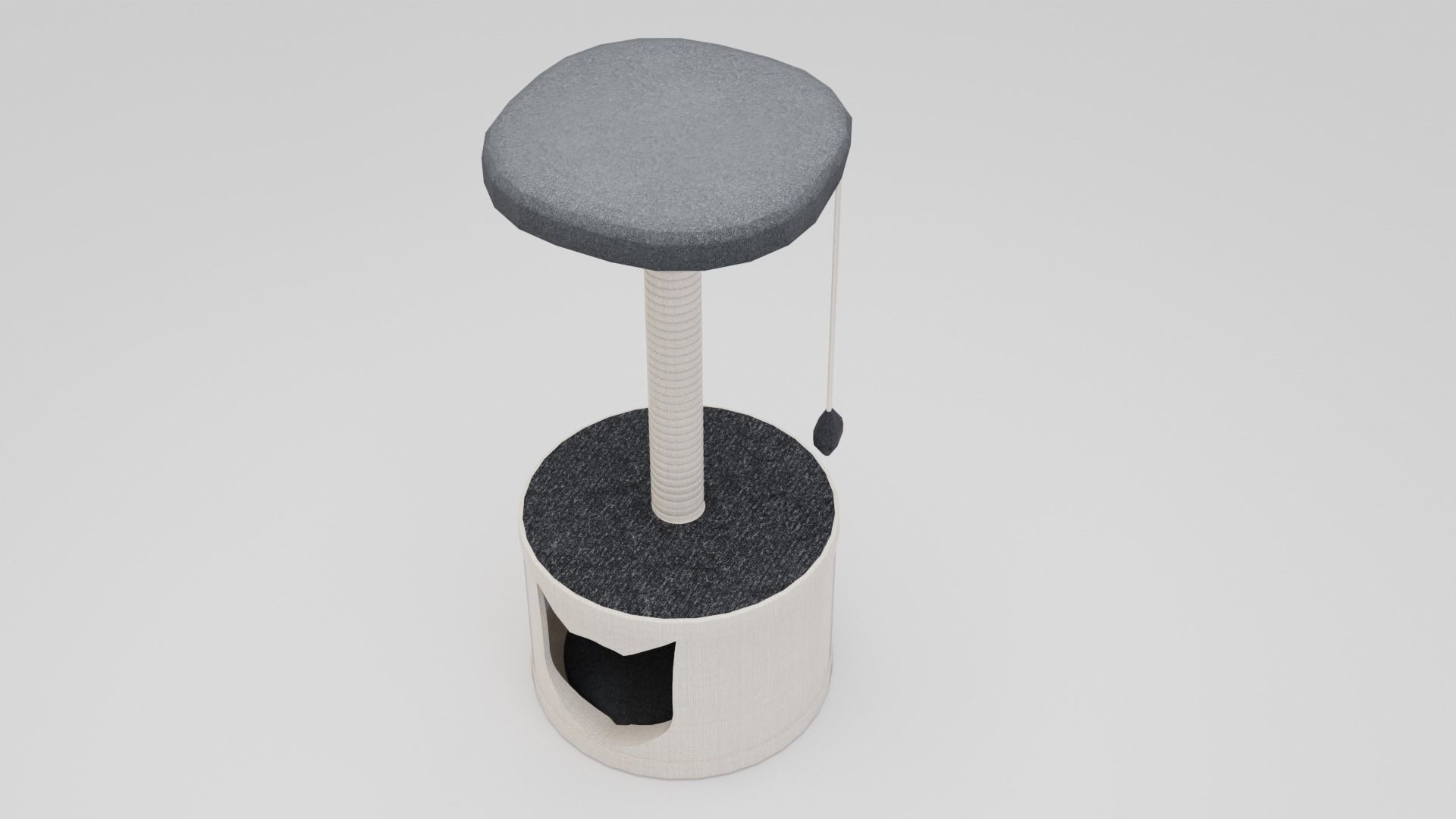 Cat house 3D model_1