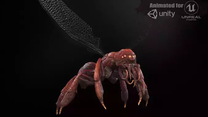 SpiderOsa Low-poly 3D model