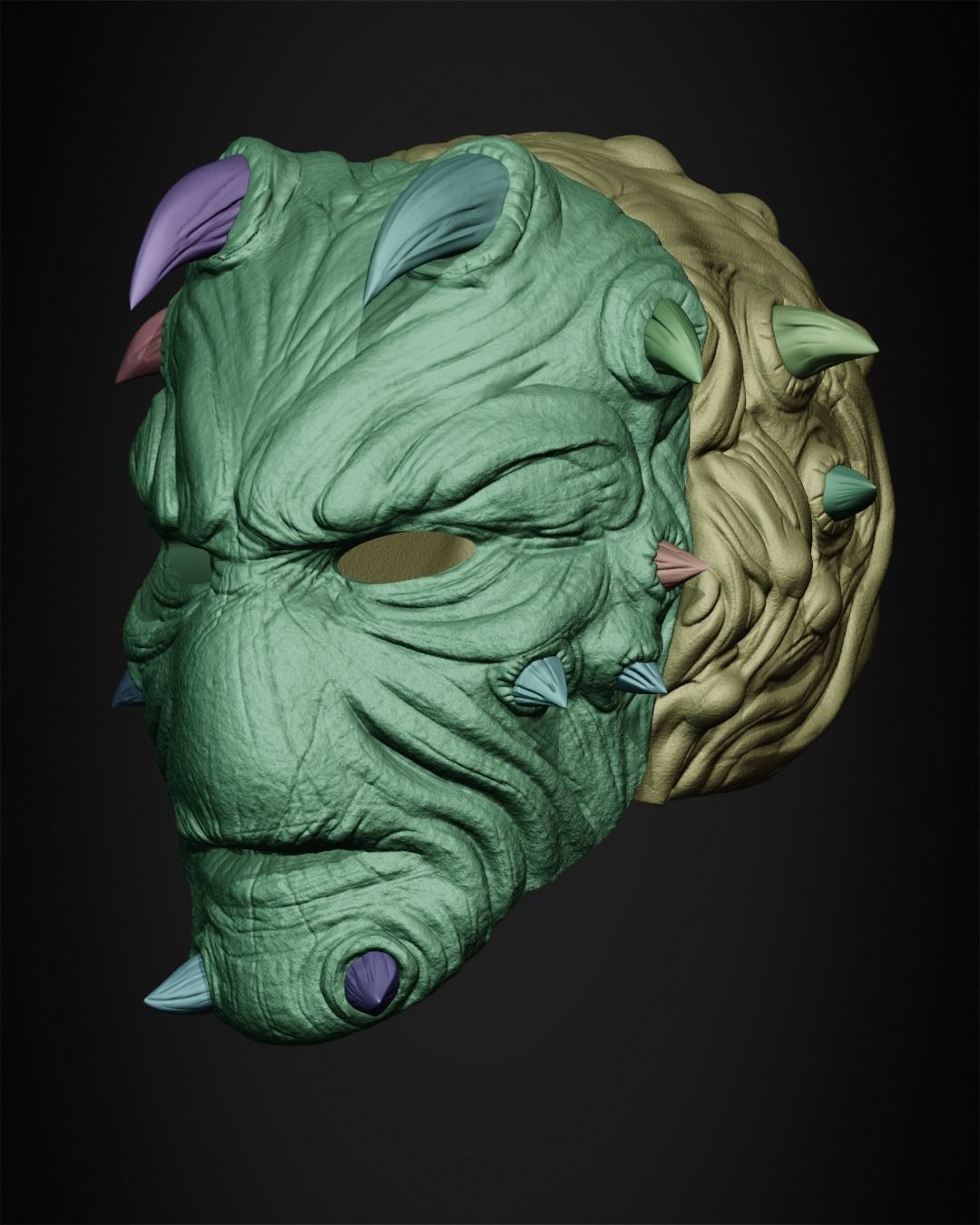 The Mandalorian Vane the Pirate Mask for Cosplay 3D print model_16