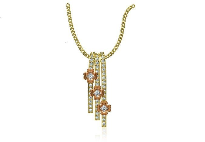 Women Unique Pendant STL JCD Details 3D print model