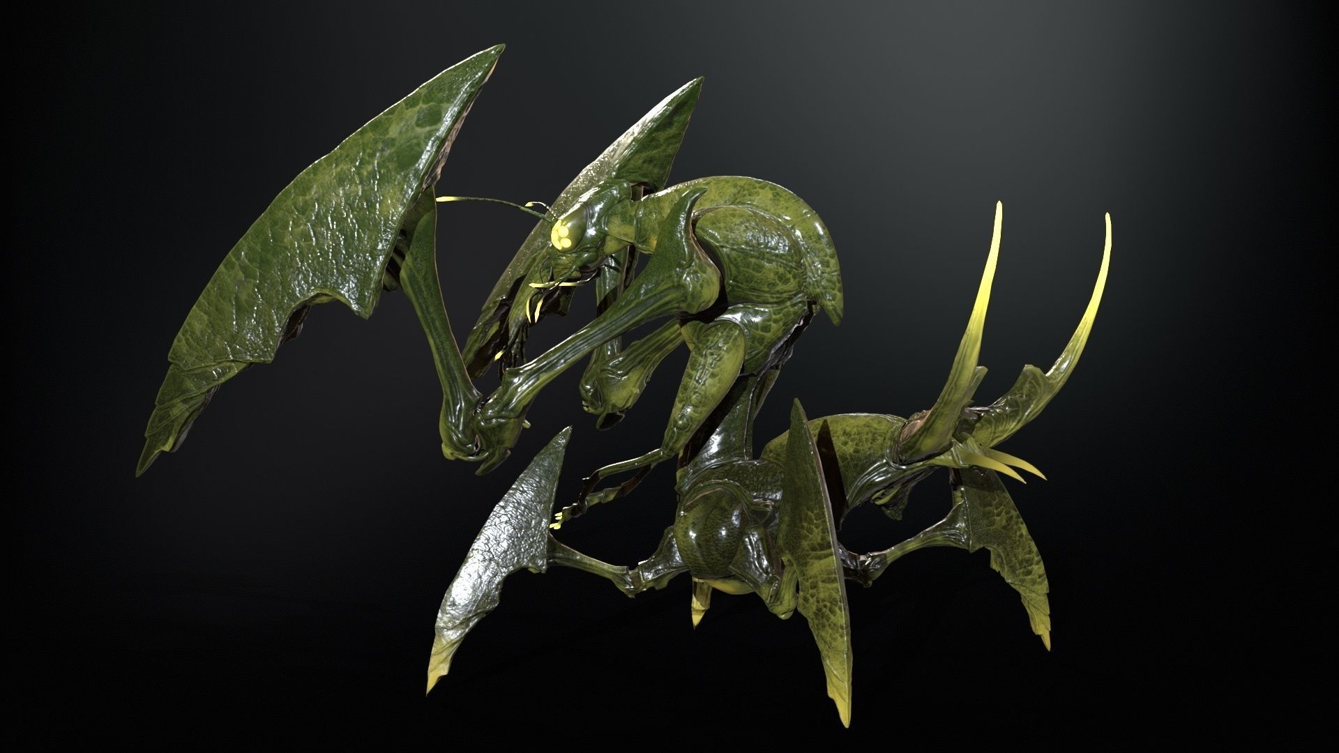 Bogomol Low-poly 3D model_10