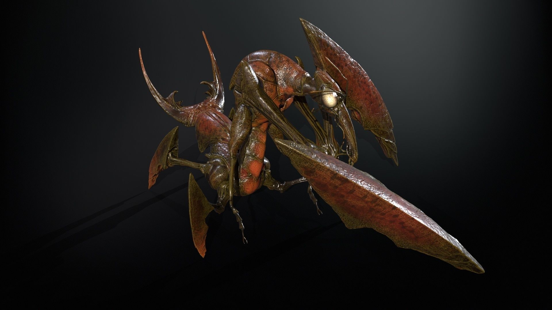 Bogomol Low-poly 3D model_14