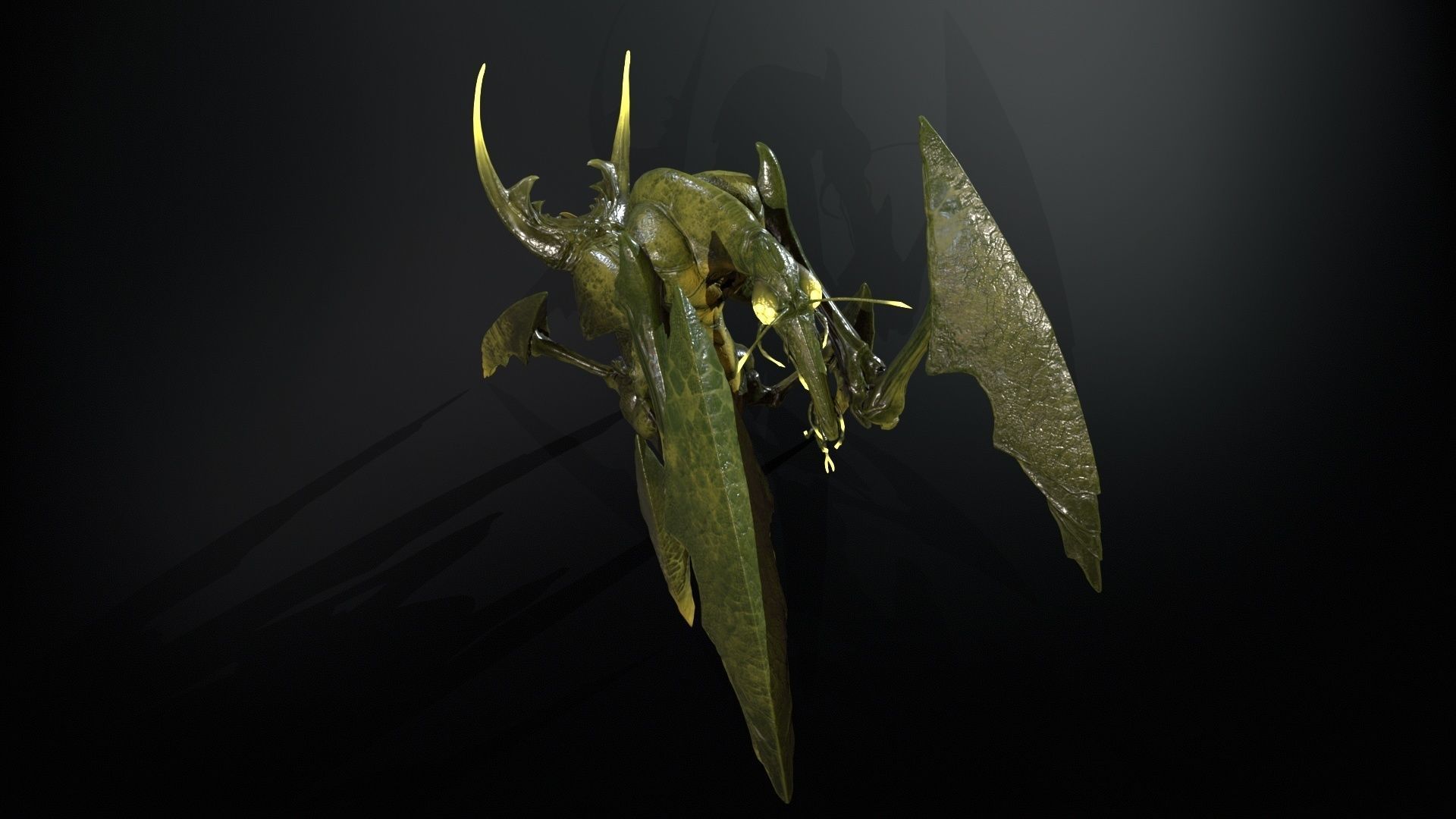 Bogomol Low-poly 3D model_12