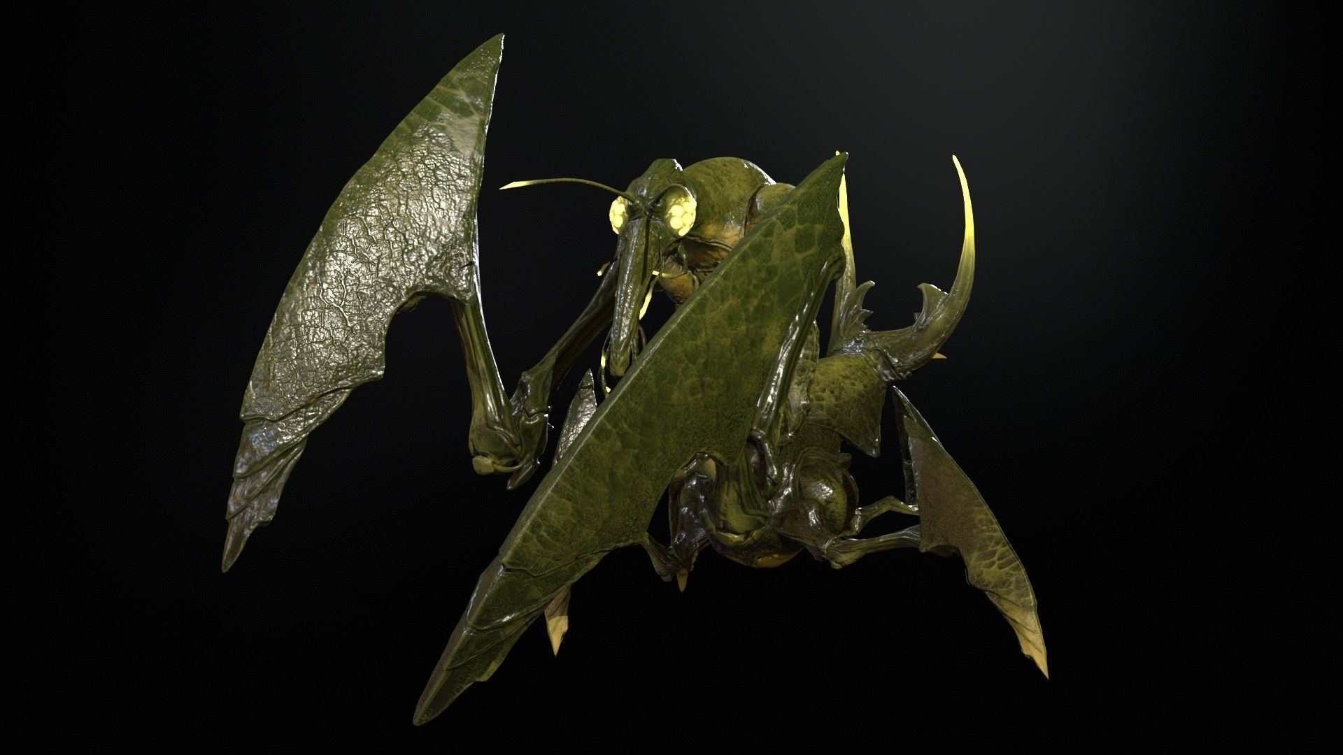 Bogomol Low-poly 3D model_6