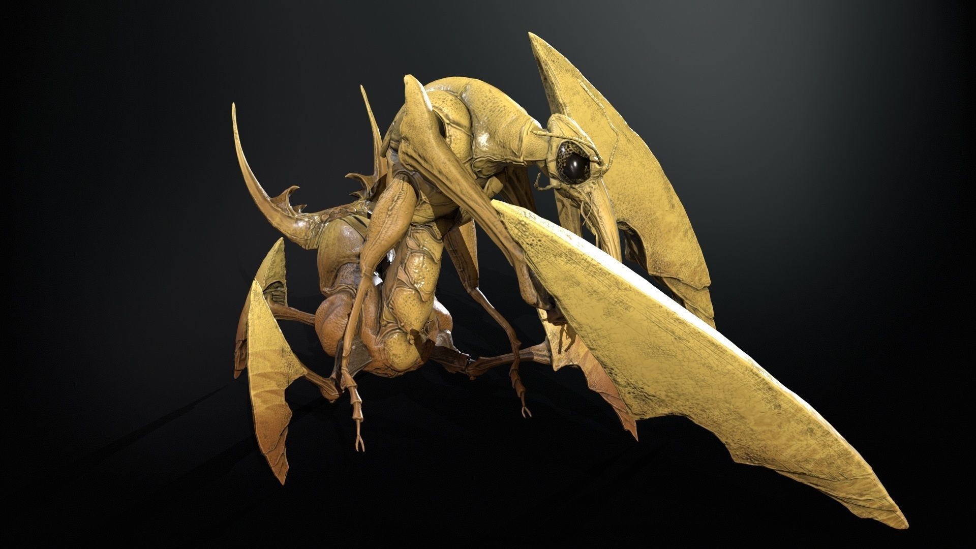 Bogomol Low-poly 3D model_20