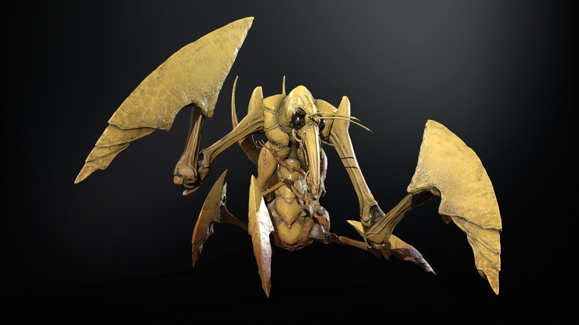 Bogomol Low-poly 3D model_23