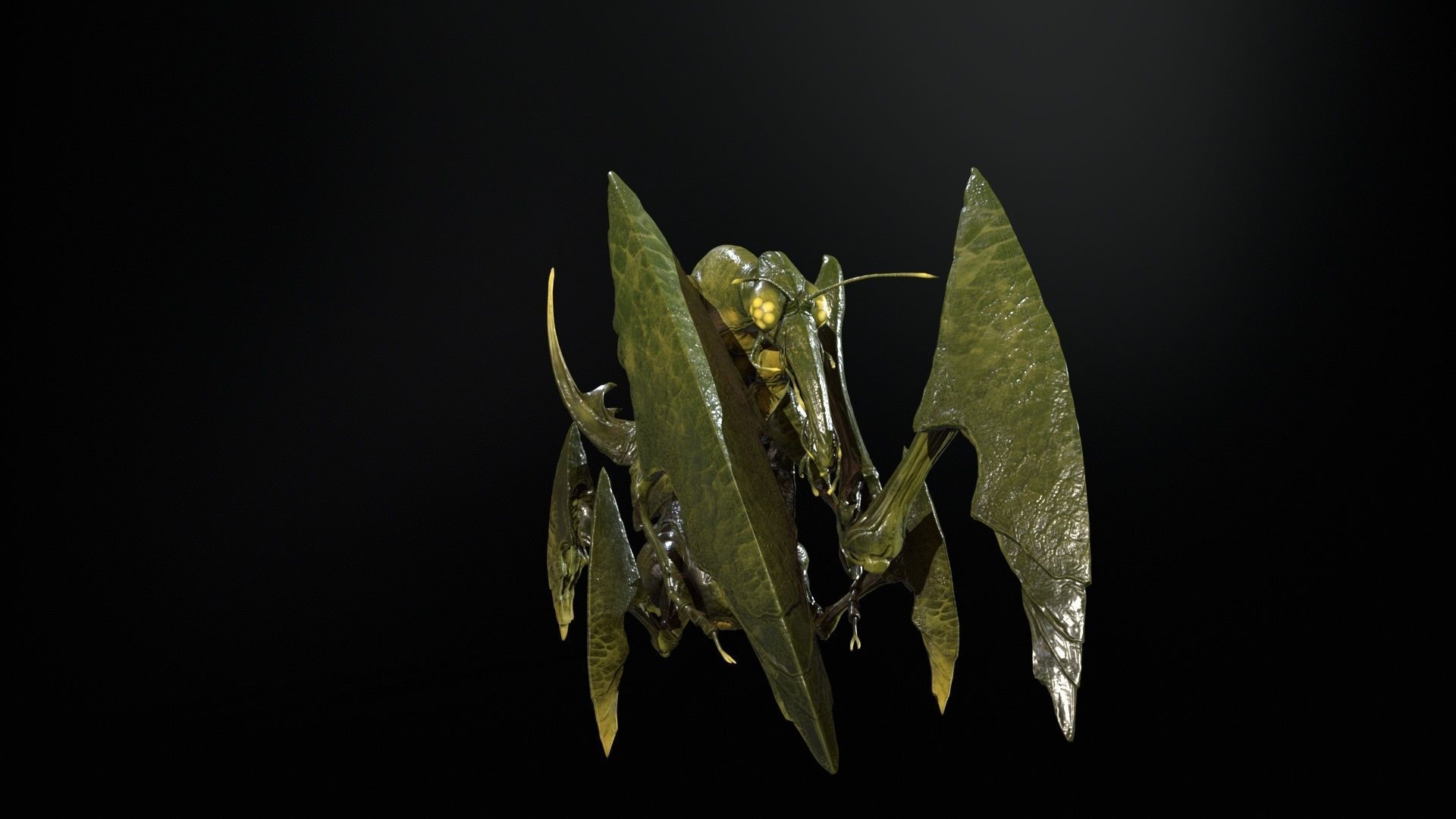 Bogomol Low-poly 3D model_7