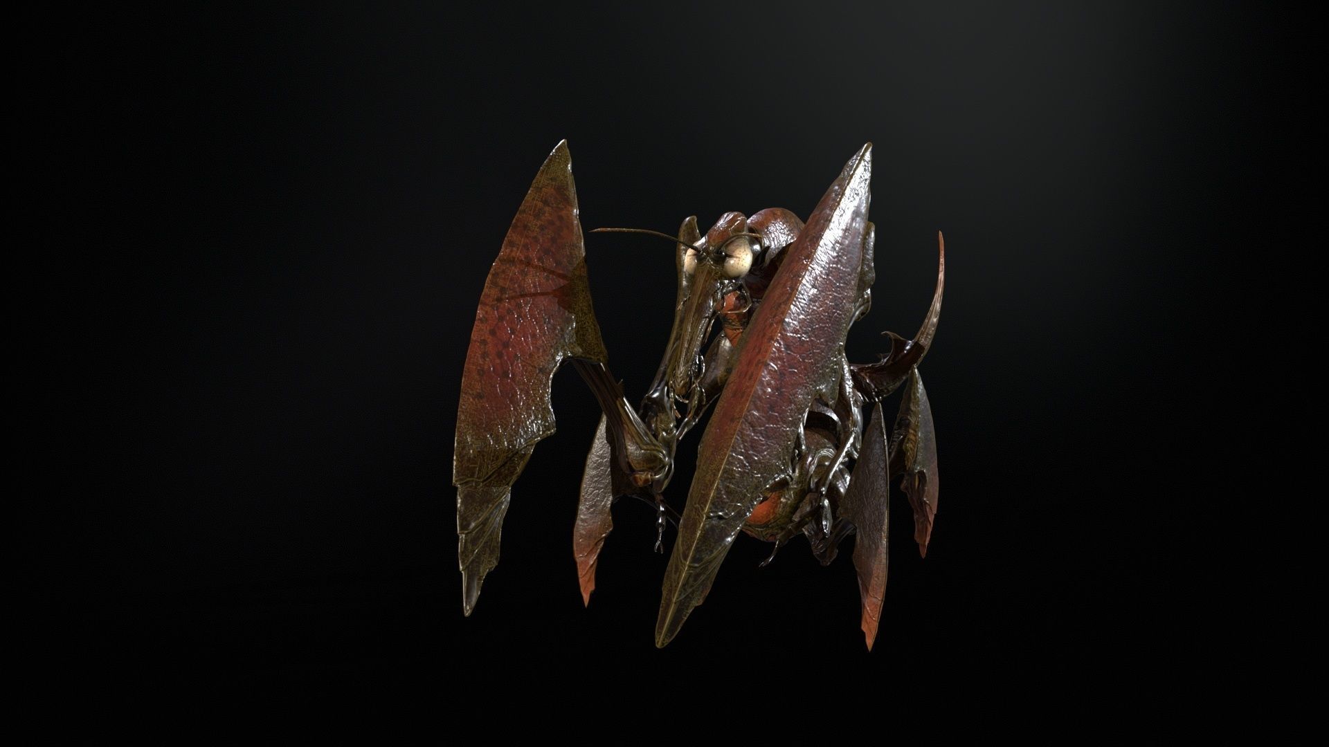 Bogomol Low-poly 3D model_11