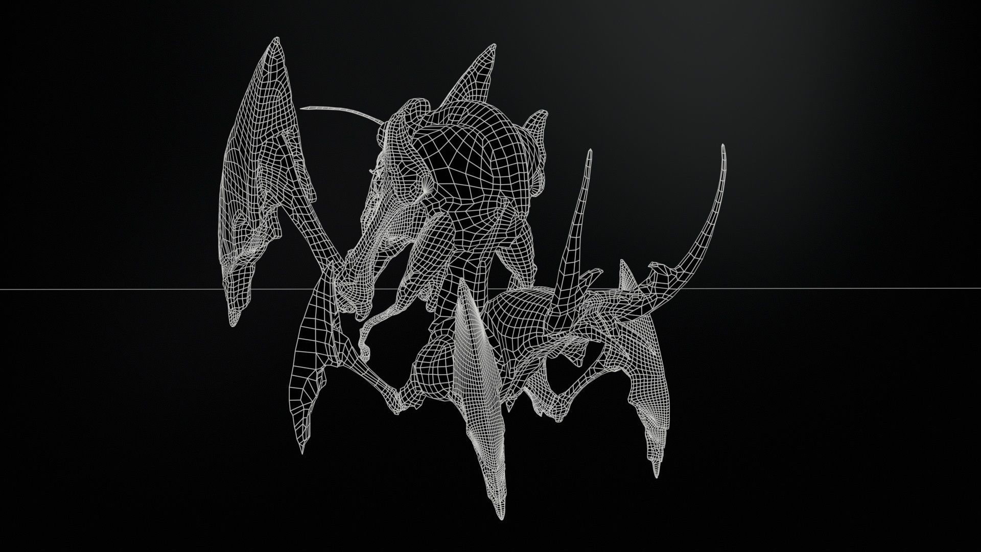 Bogomol Low-poly 3D model_19