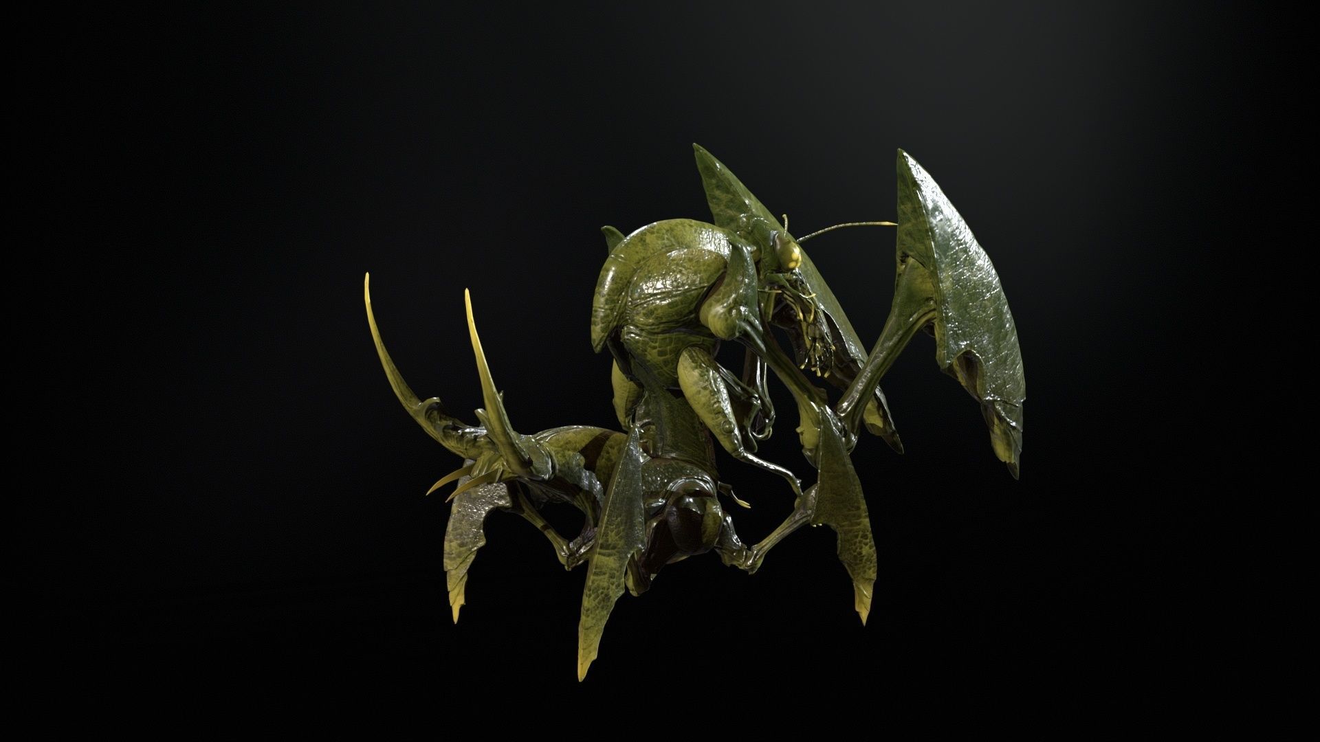 Bogomol Low-poly 3D model_9