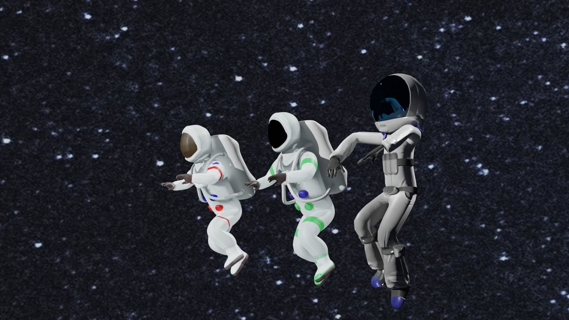 Astronauts 2  3D model_3