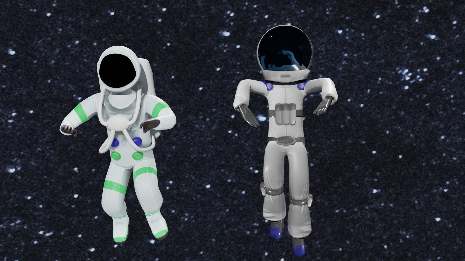 Astronauts 2  3D model_5