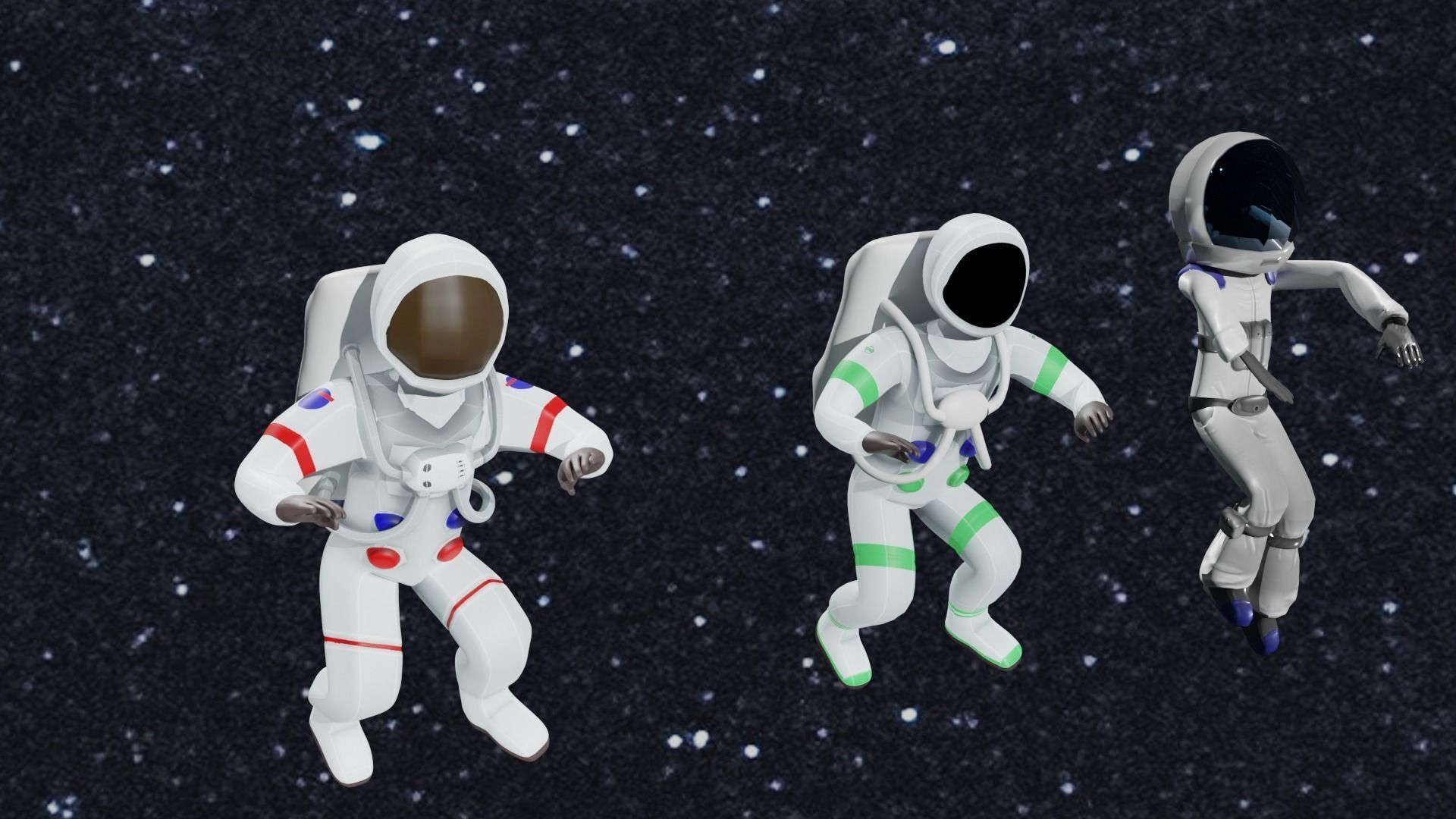 Astronauts 2  3D model_6