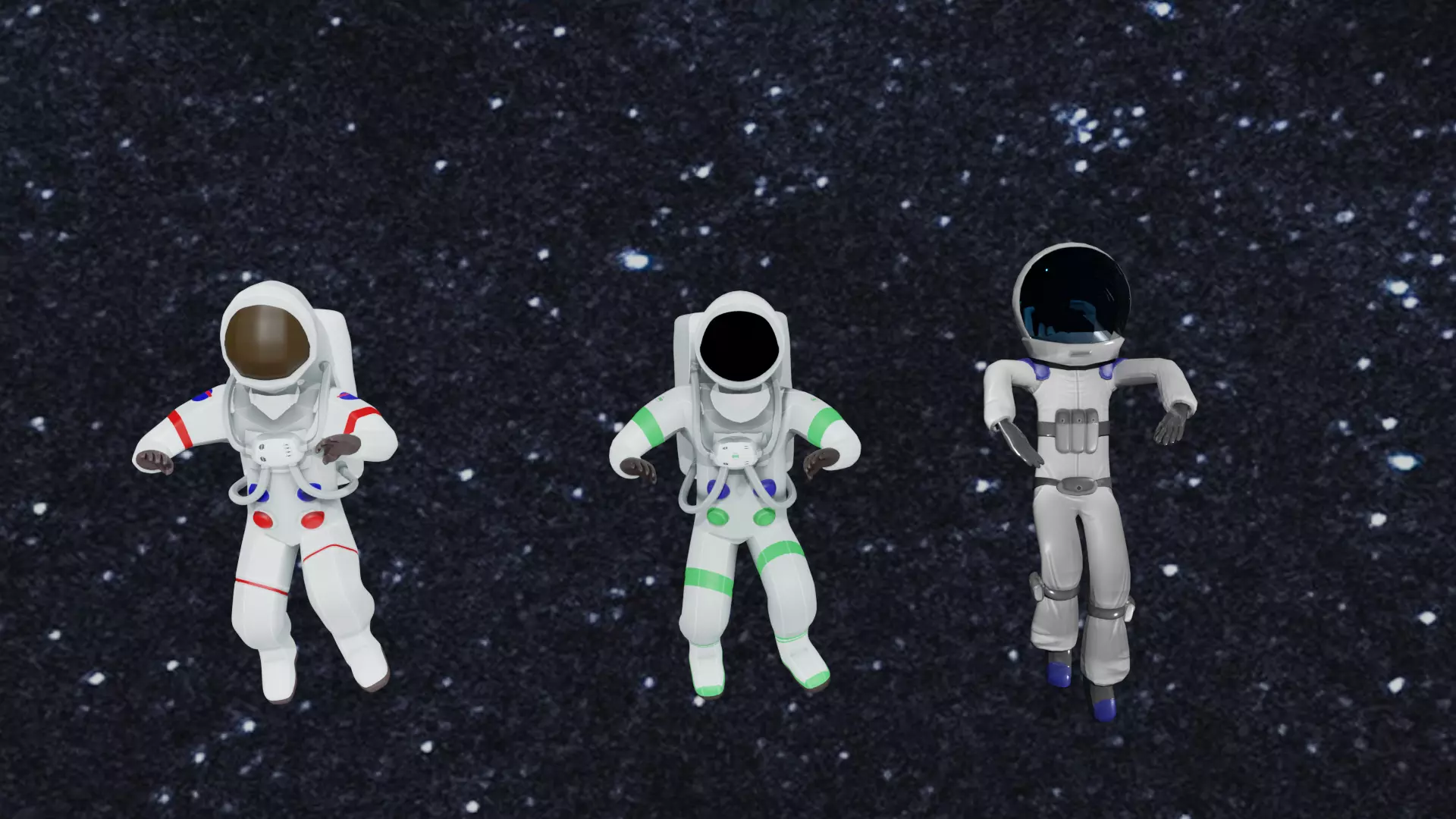 Astronauts 2  3D model_0