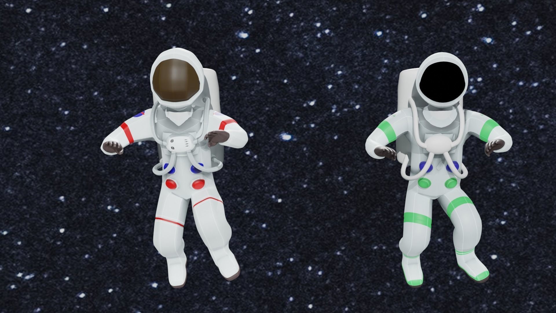 Astronauts 2  3D model_4