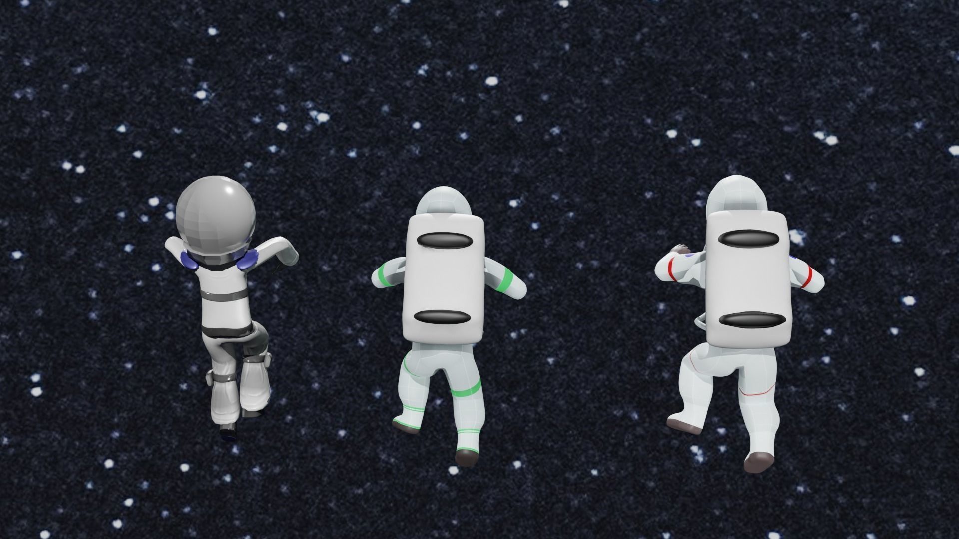 Astronauts 2  3D model_2