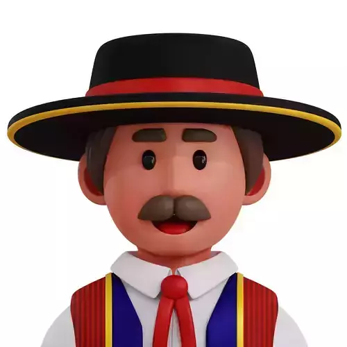 3D Spanish Traditional Costume