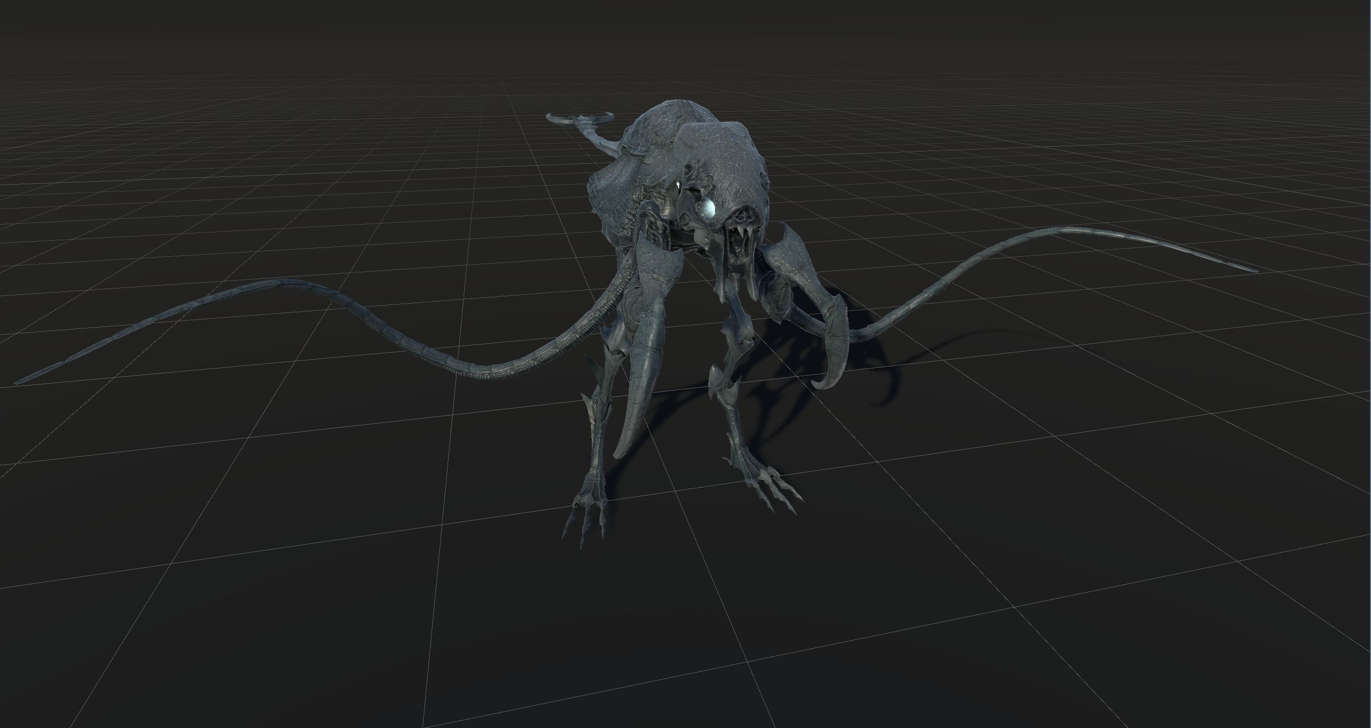 Raptor Low-poly 3D model_35