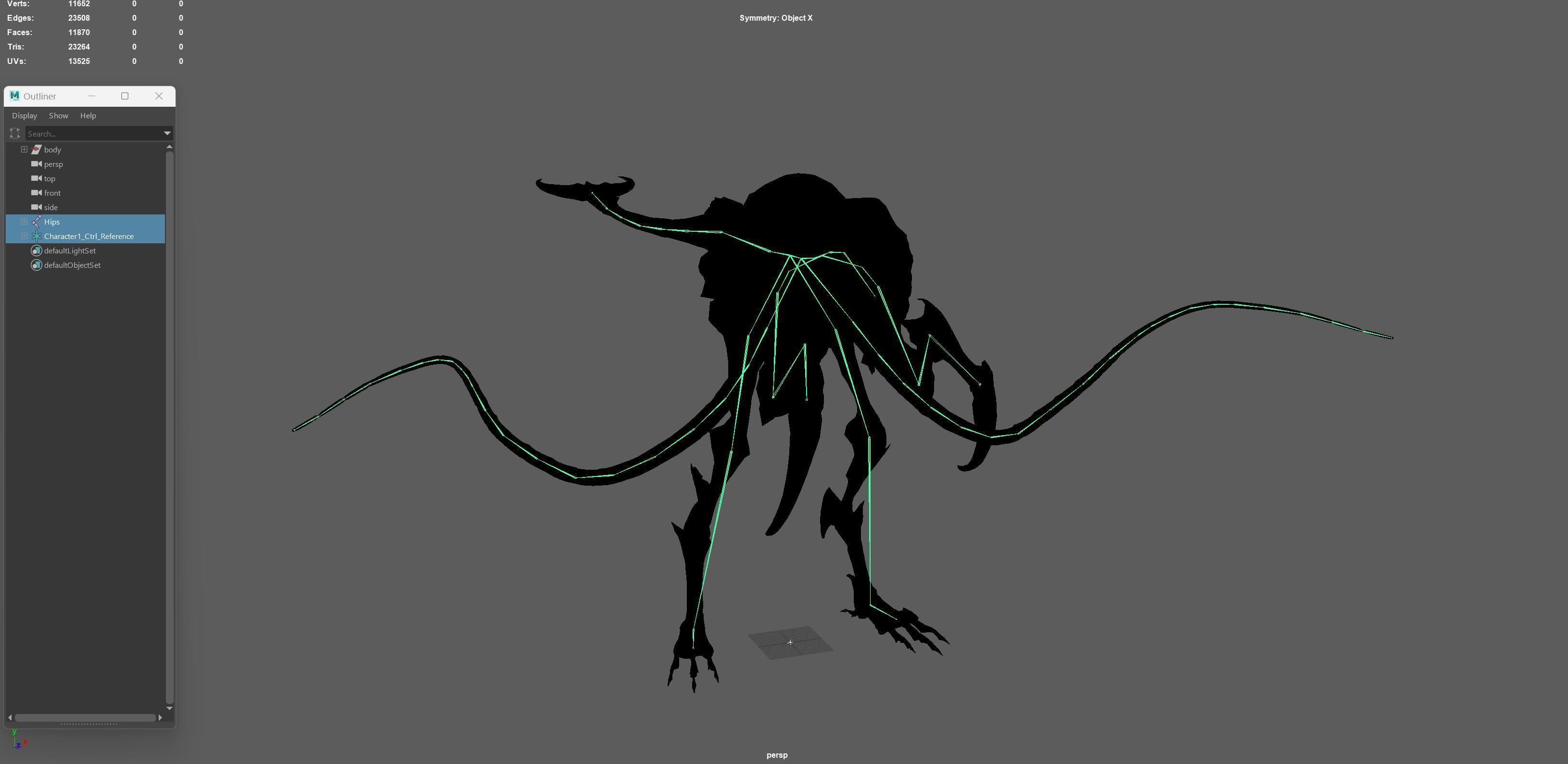 Raptor Low-poly 3D model_29