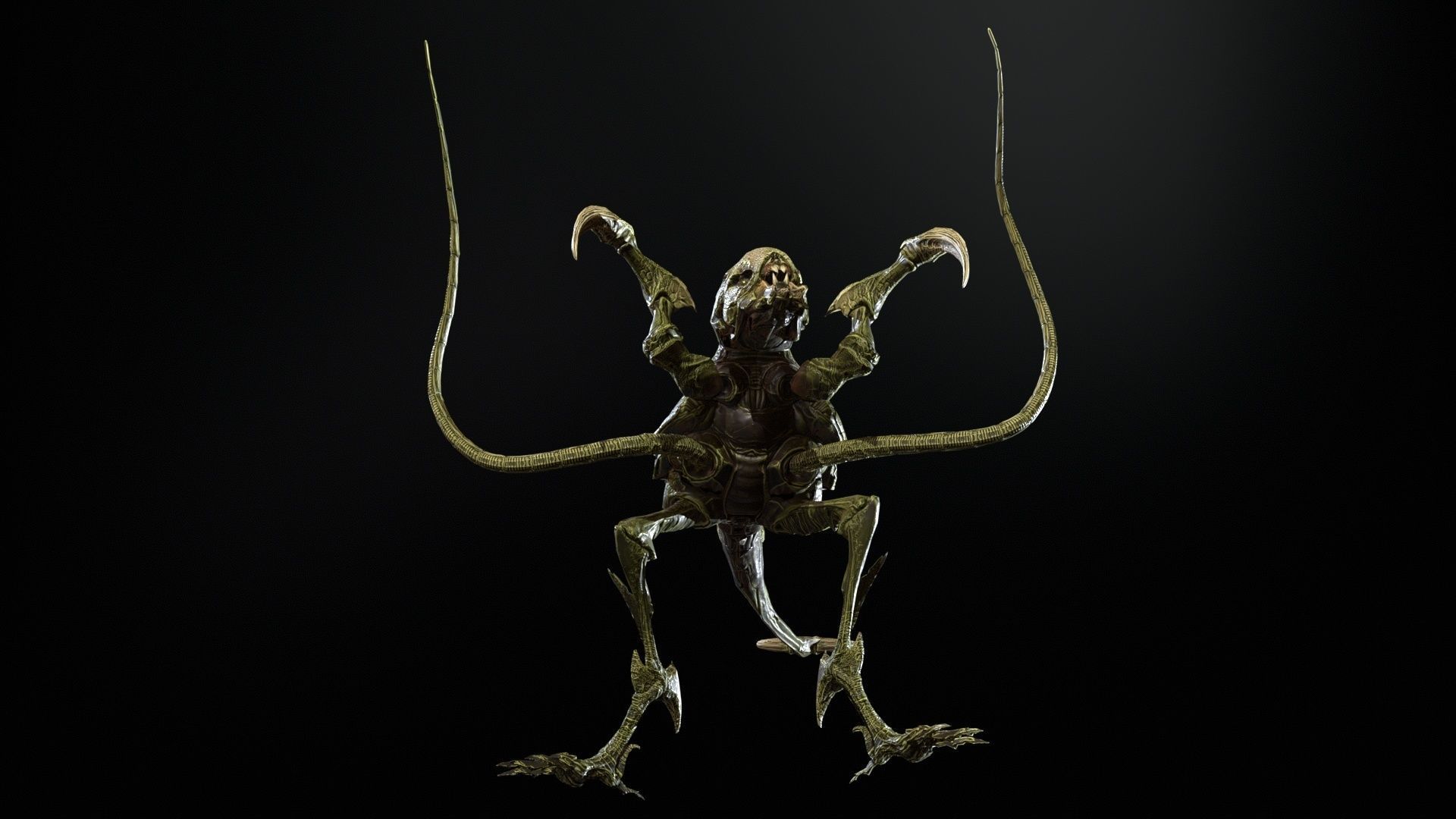 Raptor Low-poly 3D model_20