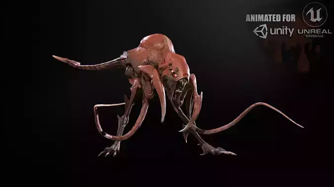 Raptor Low-poly 3D model