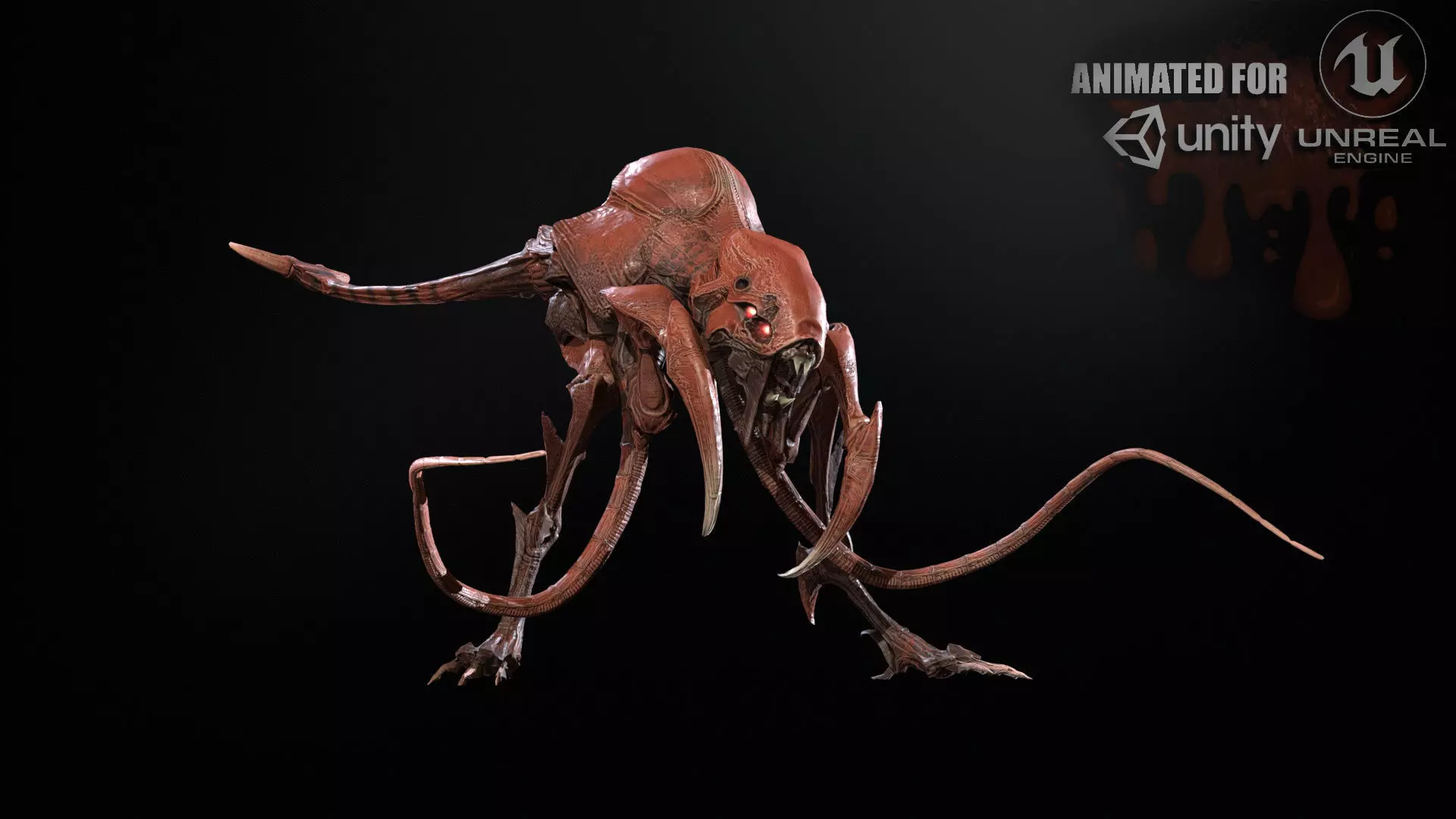 Raptor Low-poly 3D model_0