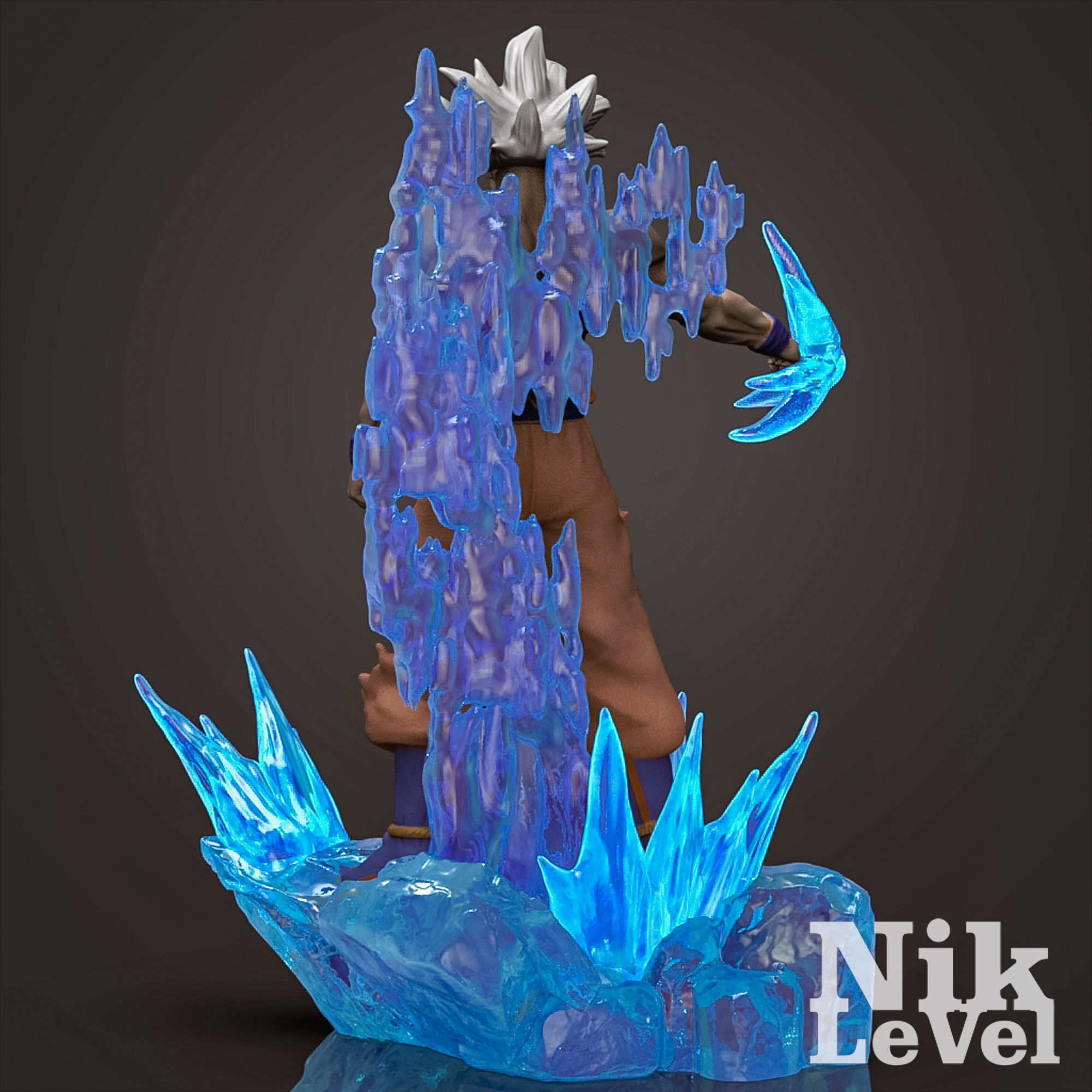 Son Goku Ultra Instinct Dragon Ball 3D Printable  3D print model_11