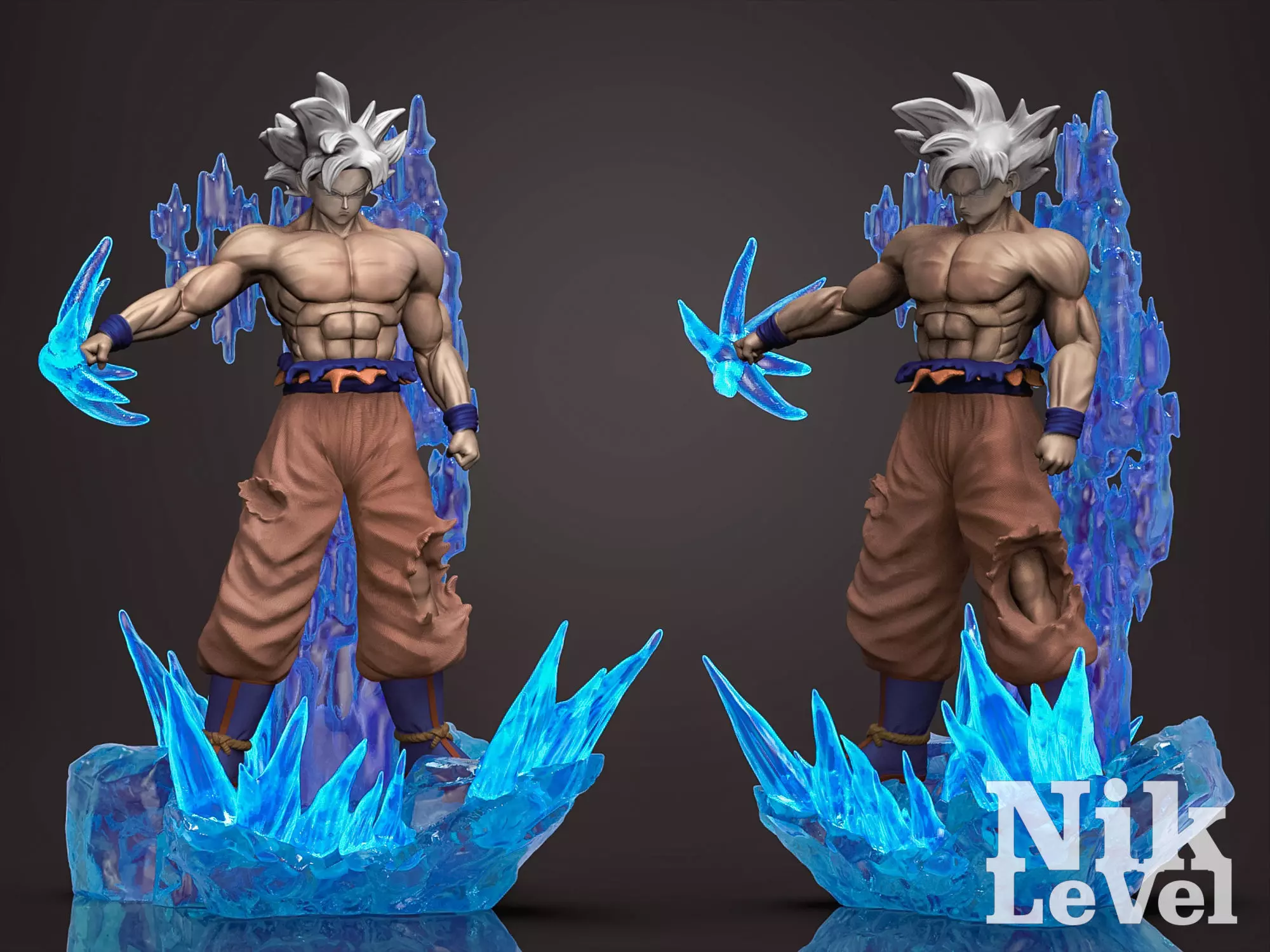 Son Goku Ultra Instinct Dragon Ball 3D Printable  3D print model_0