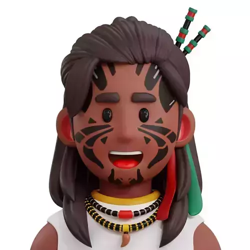3D Maori Traditional Costume Low-poly 3D model