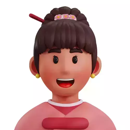 3D Japanese Female Traditional Costume