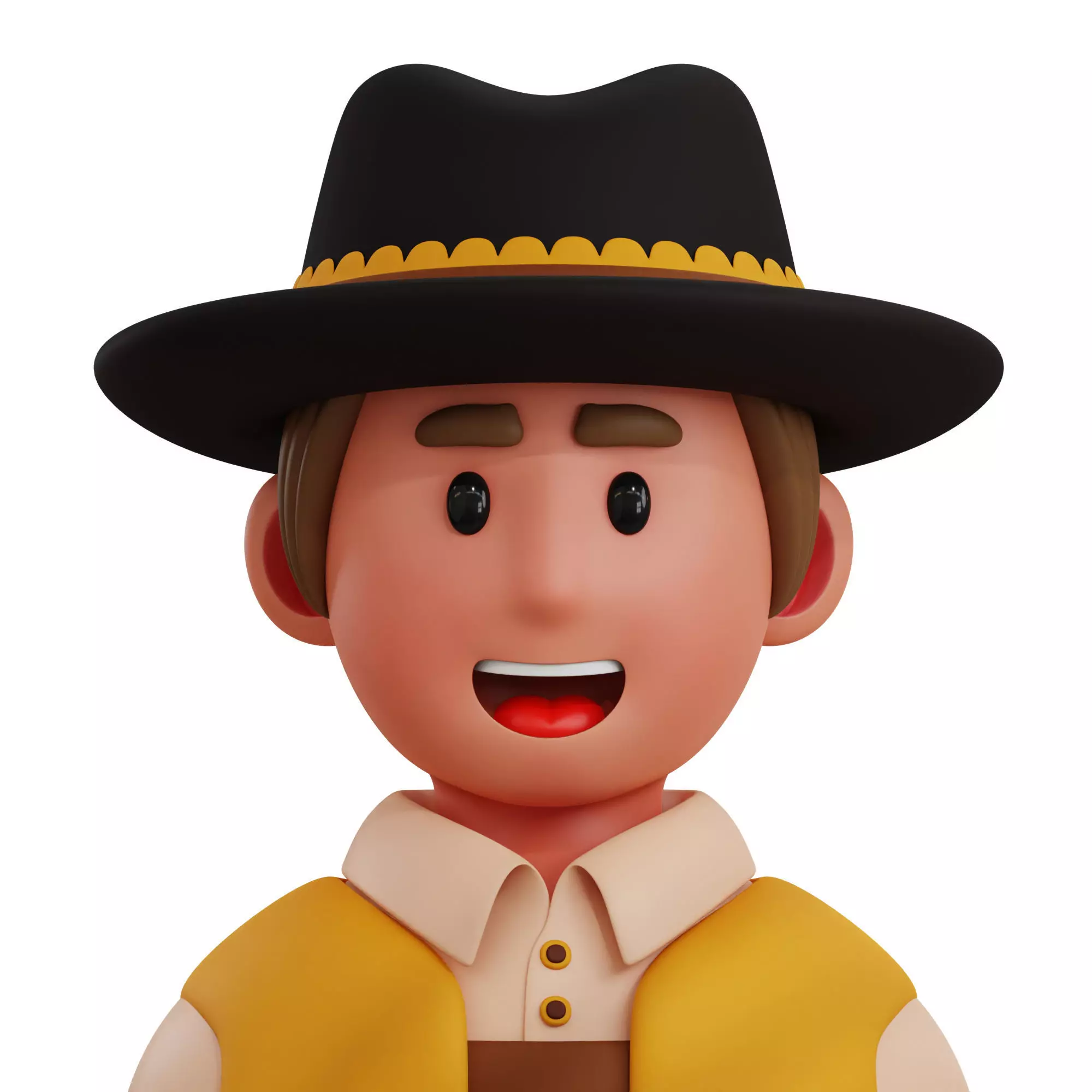 3D Austrian Traditional Costume Low-poly 3D model_0