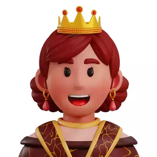 3D Queen Traditional Costume