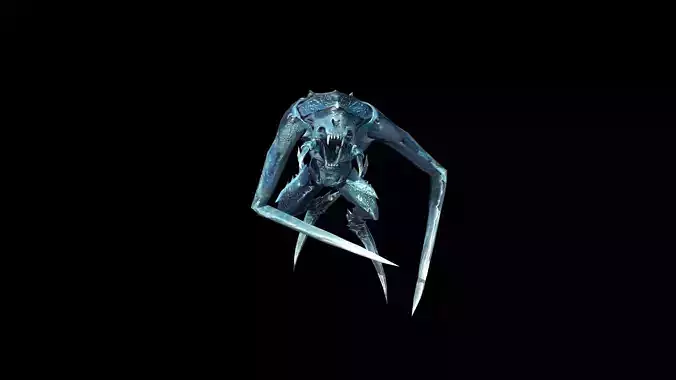 Icebreaker beetle Low-poly 3D model