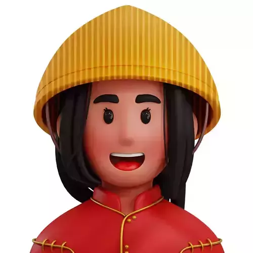 3D Vietnamese Traditional Costume