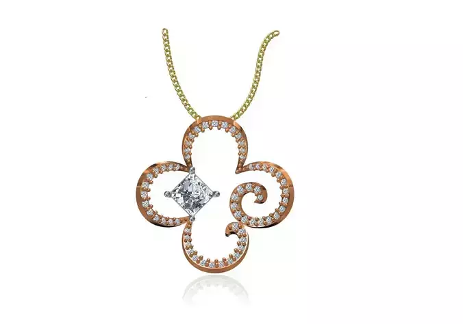 Women Unique Pendant STL JCD Details